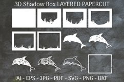 Sea Animals Mandala 3D Shadow Box Layered Papercut Bundle Product Image 4