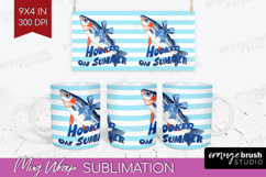 Sea Fish Nautical Mug Wrap Sea Quotes Mug PNG Sublimation Product Image 1