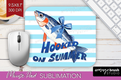 Sea Fish Nautical Mouse Pad Sublimation Sea Quotes Mousepad Product Image 1