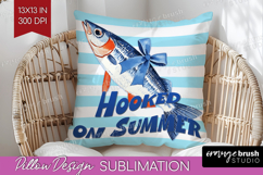 Sea Fish Nautical Pillow Sublimation Sea Quotes Pillow Cover Product Image 1