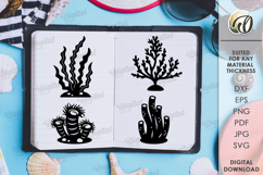 Summer Elements. Sea flora SVG Product Image 1