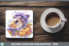 GorgeousSea Halloween Square Coaster design.