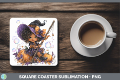 GorgeousSea Halloween Square Coaster design.