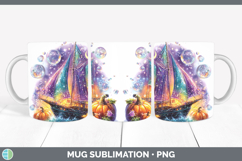 GorgeousSea Halloween Mug Wrap design.