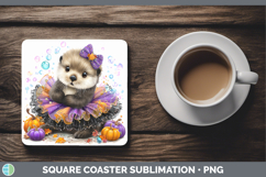 GorgeousSea Halloween Square Coaster design.