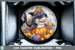 GorgeousSea Halloween Car Coaster design.