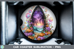 GorgeousSea Halloween Car Coaster design.