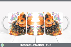 GorgeousSea Halloween Mug Wrap design.