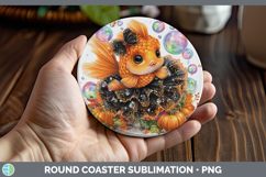GorgeousSea Halloween Round Coaster design.