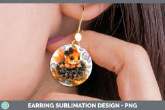 GorgeousSea Halloween Round Earrings design.