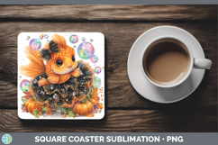 GorgeousSea Halloween Square Coaster design.