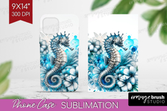 Sea Horse Floral Phone Case PNG Tropical Case PNG Product Image 1