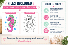 SVG Sea horse, Sea animal svg, scanncut, cricut design Product Image 2