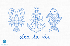 Sea La Vie PNG, Cute Beach Quote Sublimation Product Image 1