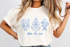 Sea La Vie PNG, Cute Beach Quote Sublimation Product Image 2