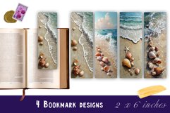 Watercolour Beautiful sea Landscape Bookmarks Sublimation Product Image 1