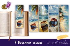 Watercolour Beautiful sea Landscape Bookmarks Sublimation Product Image 1