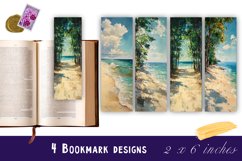 Watercolour Beautiful sea Landscape Bookmarks Sublimation Product Image 1