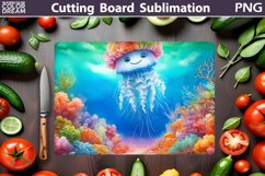 Sea Jellyfish Cutting Board | Summer Cutting Board Product Image 1