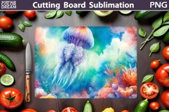Sea Jellyfish Cutting Board | Summer Cutting Board Product Image 1