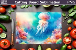 Sea Jellyfish Cutting Board | Summer Cutting Board Product Image 1