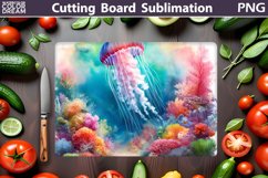 Sea Jellyfish Cutting Board | Summer Cutting Board Product Image 1