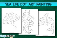 Sea Life Dot Art Painting 1 Printable Worksheet Product Image 1