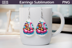 Highland Cow Teardrop Earrings | Summer Earrings Product Image 1