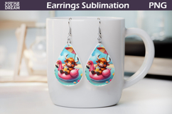 Highland Cow Teardrop Earrings | Summer Earrings Product Image 1