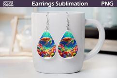 Sea Turtle Teardrop Earrings | Summer Earrings Product Image 1