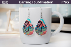 Octopus Teardrop Earrings | Summer Earrings Product Image 1