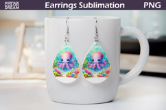 Cute Octopus Teardrop Earrings | Summer Earrings Product Image 1