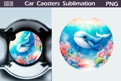 Whale Car Coaster | Ocean Car Coaster Product Image 1