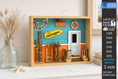 Coastal Beach Miniature Box Laser Cut Bundle | Sea Miniature Product Image 9