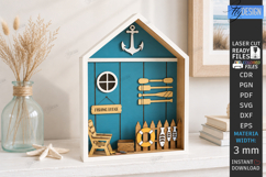 Coastal Beach Miniature Box Laser Cut Bundle | Sea Miniature Product Image 10