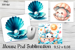 Mouse Pad Sublimation | pearl png Product Image 1