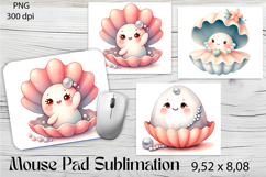 Mouse Pad Sublimation | pearl png Product Image 1
