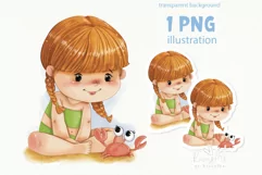 Cute chibi mermaid PNG clipart | Mermaid clipart | Product Image 1