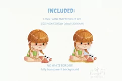 Cute chibi mermaid PNG clipart | Mermaid clipart | Product Image 2