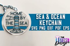 Sea &amp; Ocean Keychain Quotes SVG Design|Summer SVG Keychain Product Image 1