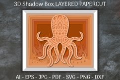 Sea Animals Mandala 3D Shadow Box Layered Papercut Bundle Product Image 6