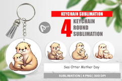 Keychain Sea Otter Mother&#039;s Day Product Image 1