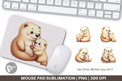 Mouse Pad Sea Otter Mother&#039;s Day Product Image 1