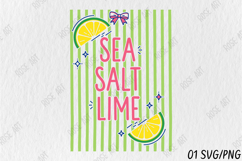 Sea Salt Lime Summer SVG PNG Product Image 1