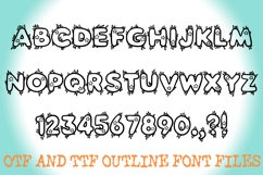 Sea Seaweed Starfish Alphabet Lettering ABC Text Font Product Image 2