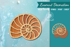 Sea Shell Lasercut Decoration SVG Product Image 1