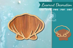 Sea Shell Lasercut Decoration SVG Product Image 1