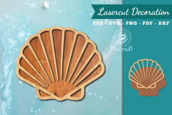 Sea Shell Lasercut Decoration SVG Product Image 1