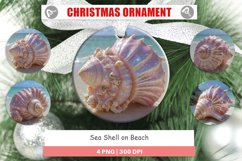 Christmas Ornaments Beach Shell Product Image 1