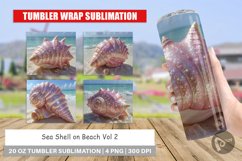 Tumbler Wrap Beach Shell Product Image 1